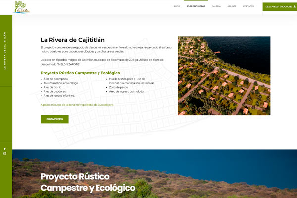 La Rivera de Cajititlán Web Design